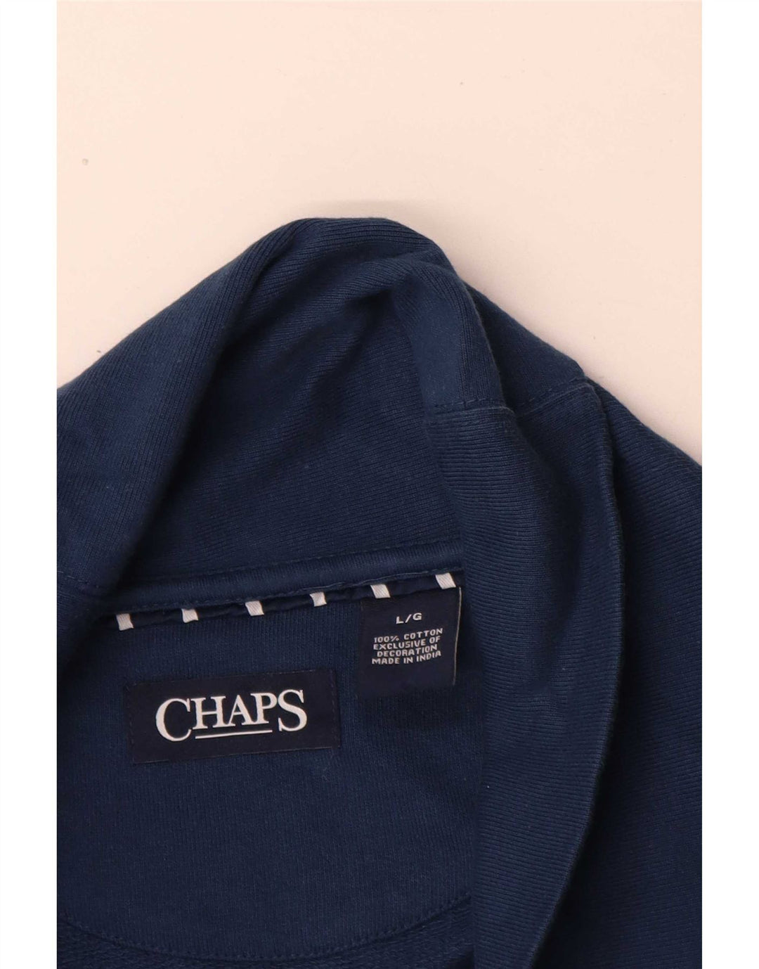 Chaps Homme Survêtement Top Veste Large Bleu Marine Coton