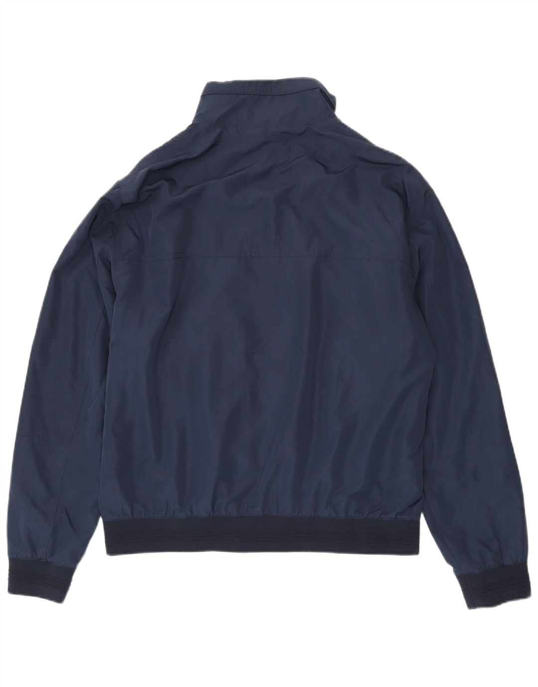 Zara Herre Bomber Jacket UK 42 XL Navy Blue Polyester
