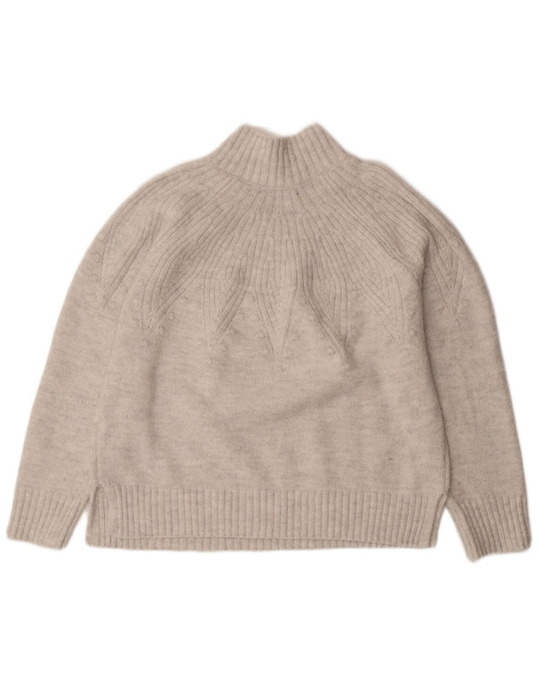 Marks & Spencer Womens Turtle Neck Jumper Sweater UK 16 Large Off White