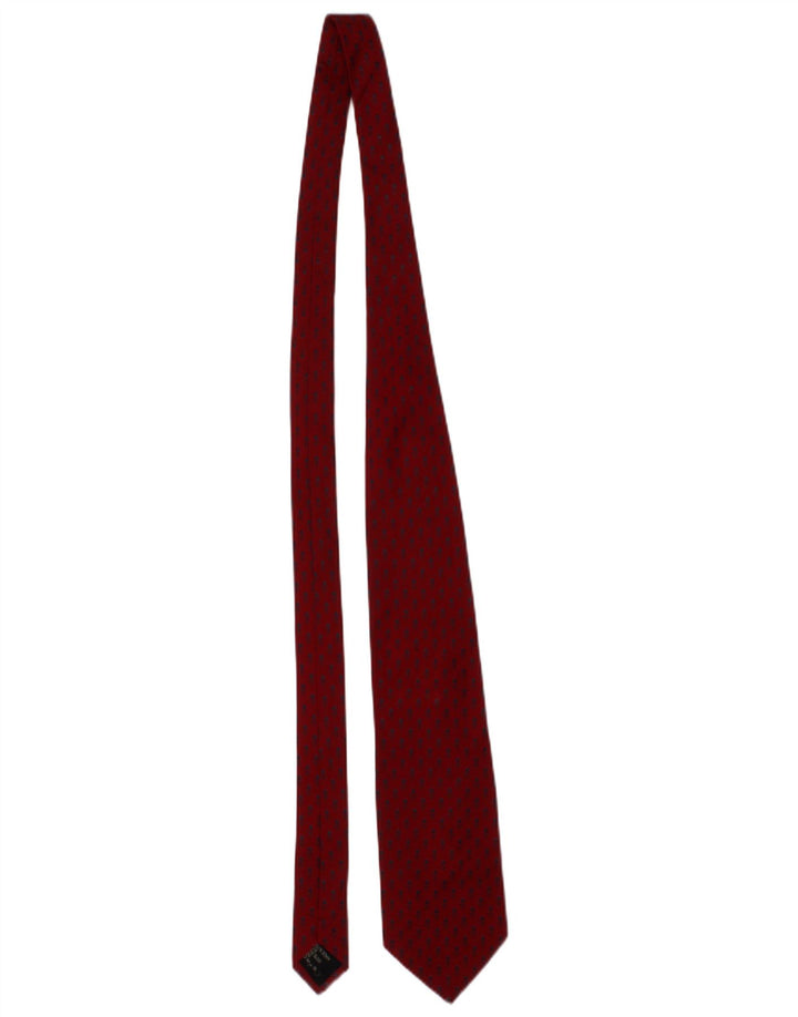 Etro Herren-Krawatte, Einheitsgröße, rotes Blumenmuster, Designer-Seide