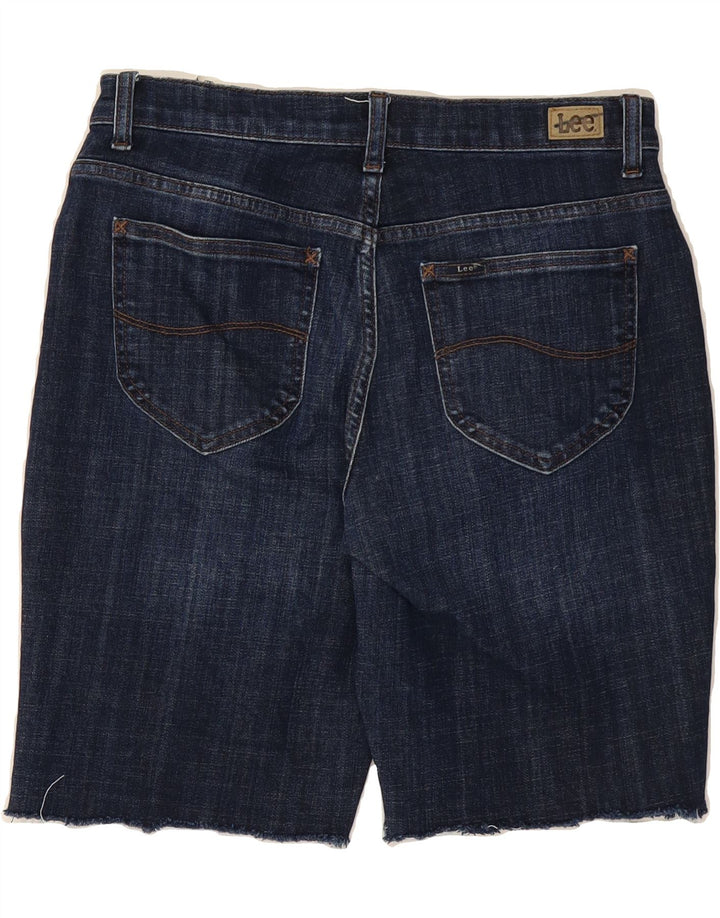 LEE Womens Mid Rise Denim Shorts W30 Medium Navy Blue Cotton Vintage Lee and Second-Hand Lee from Messina Hembry 