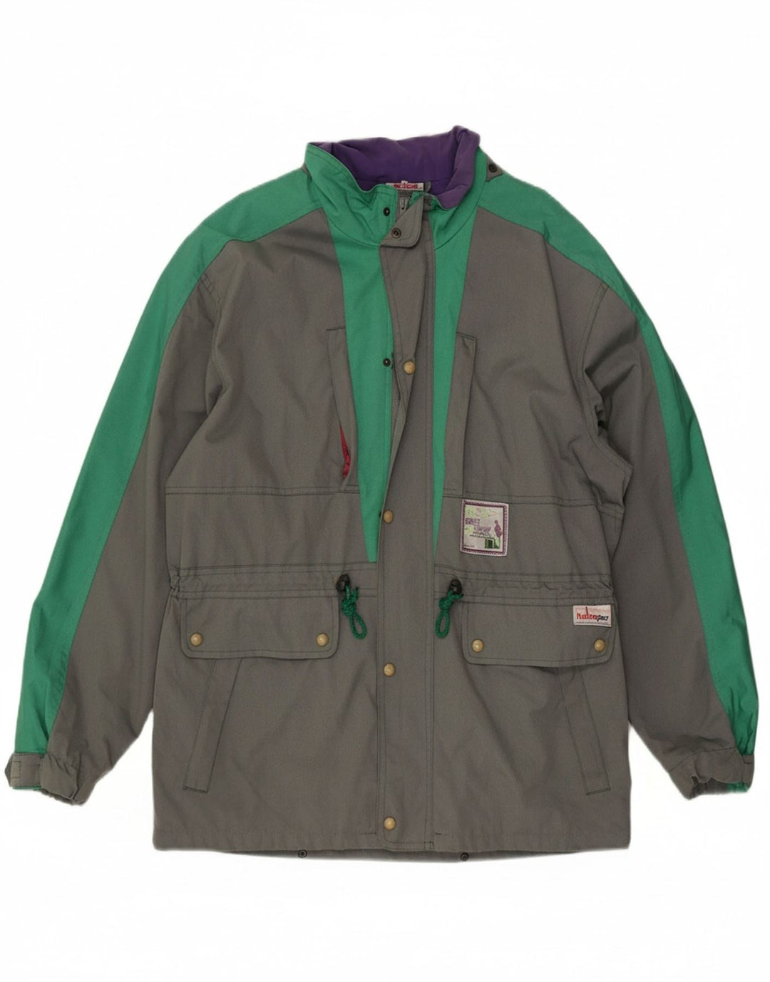 MC KEE'S Mens Utility Jacket UK 44 2XL Grey Colourblock Polyester Vintage MC Kee's and Second-Hand MC Kee's from Messina Hembry 