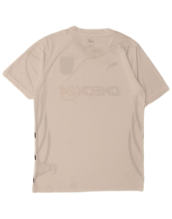 Puma Mens Deutshland Graphic T-Shirt T-Shirt Top Medium White Poliester Sports