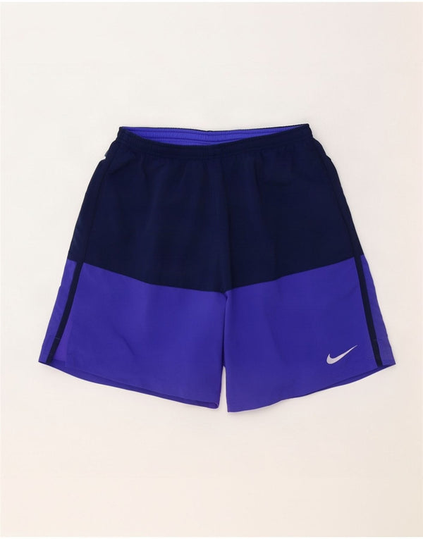 Nike Mens Dri Fit Sport Shorts Large Purple Colourblock Polyester