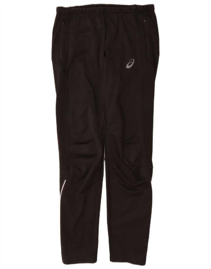 Pantaloni da tuta da uomo Asics medio nero in poliestere