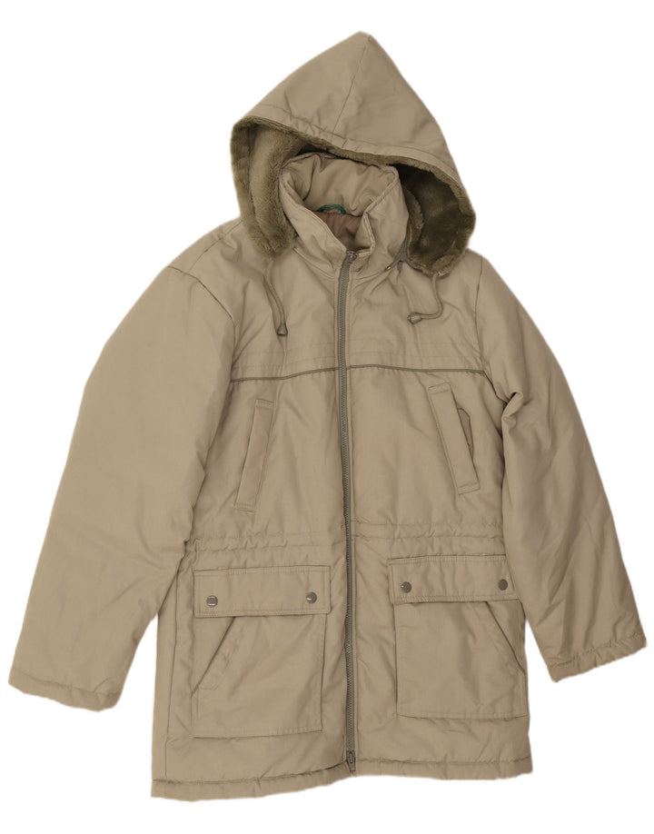 Canda Mens Hooded Loose Fit Parka Jacket IT 46 Small Green