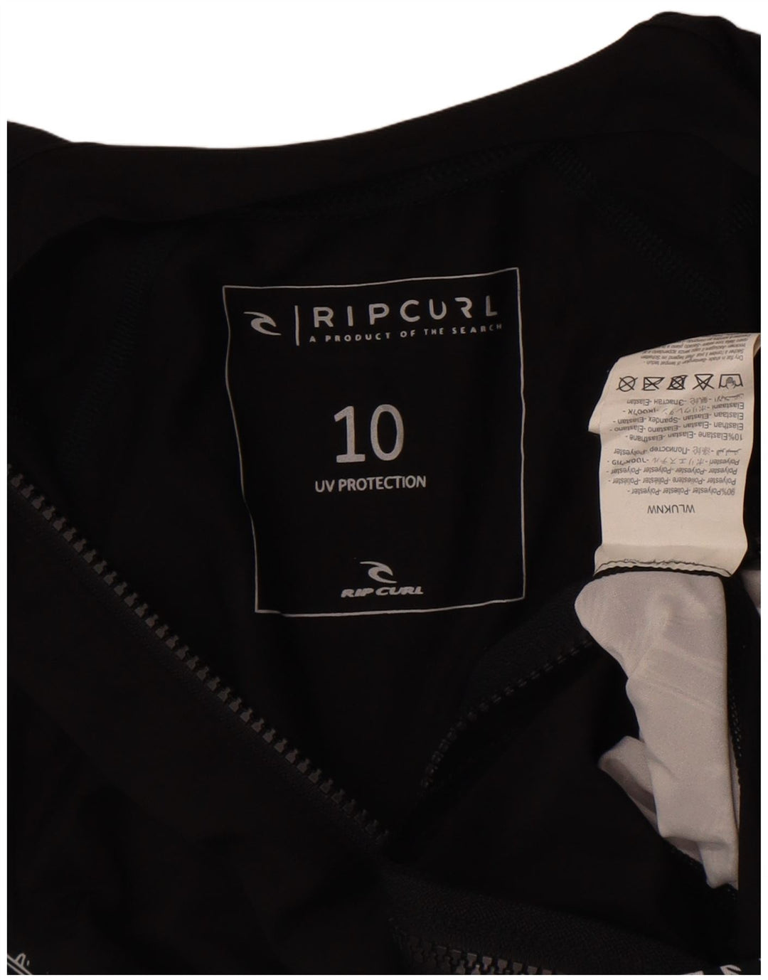 Rip Curl Womens Graphic Tracksuit Top Jacket UK 8 Small Black Colourblock