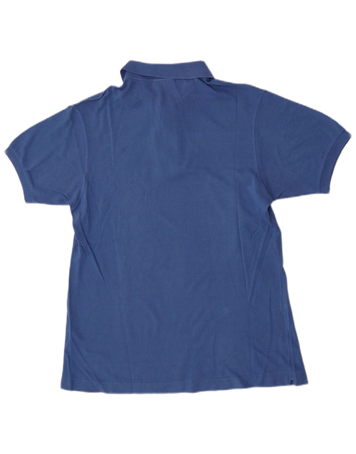 Lacoste Herren-Poloshirt, Größe 4, mittelblaue Baumwolle