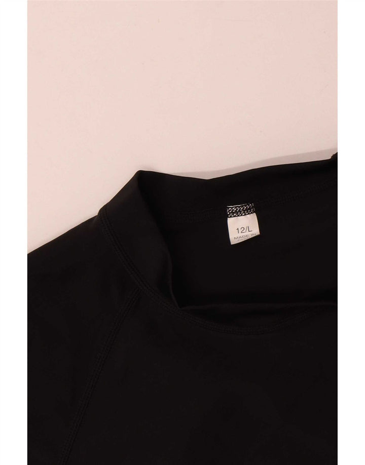 Rip Curl Damen Grafik-T-Shirt-Oberteil US 12 Large Schwarz Polyamid