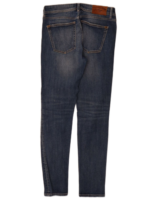 Zara Dame Distressed Skinny Jeans EU 36 XS W26 L29 Blå Bomuld