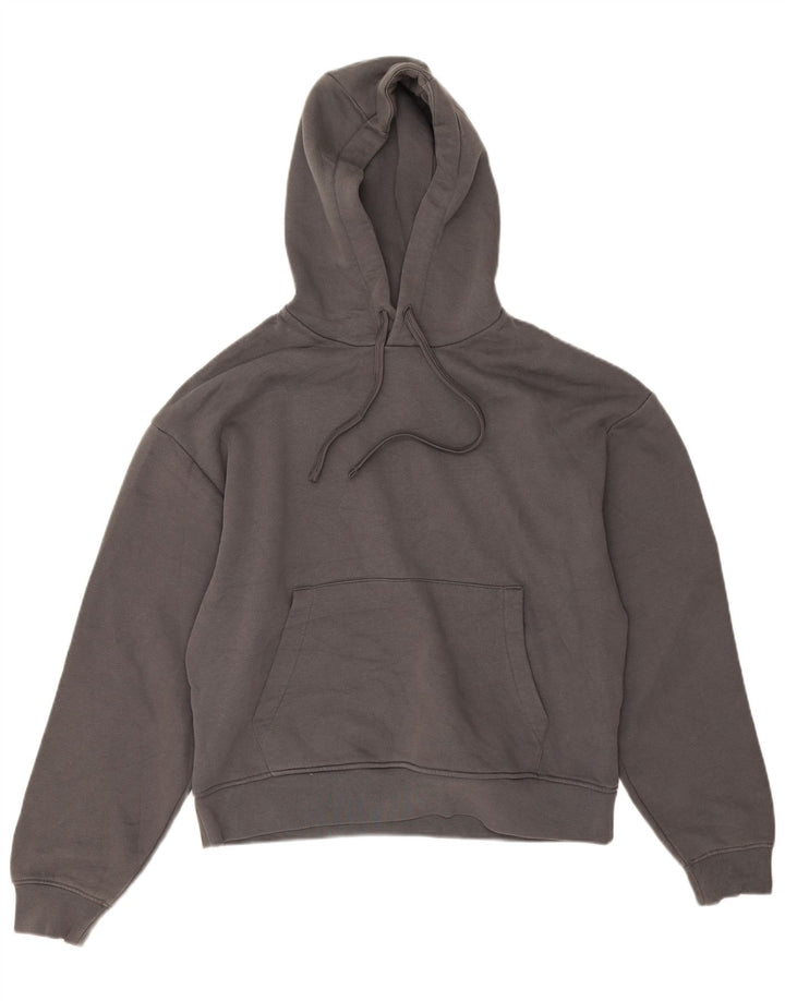 Zara Mens Hoodie Jumper Medium Grey Cotton