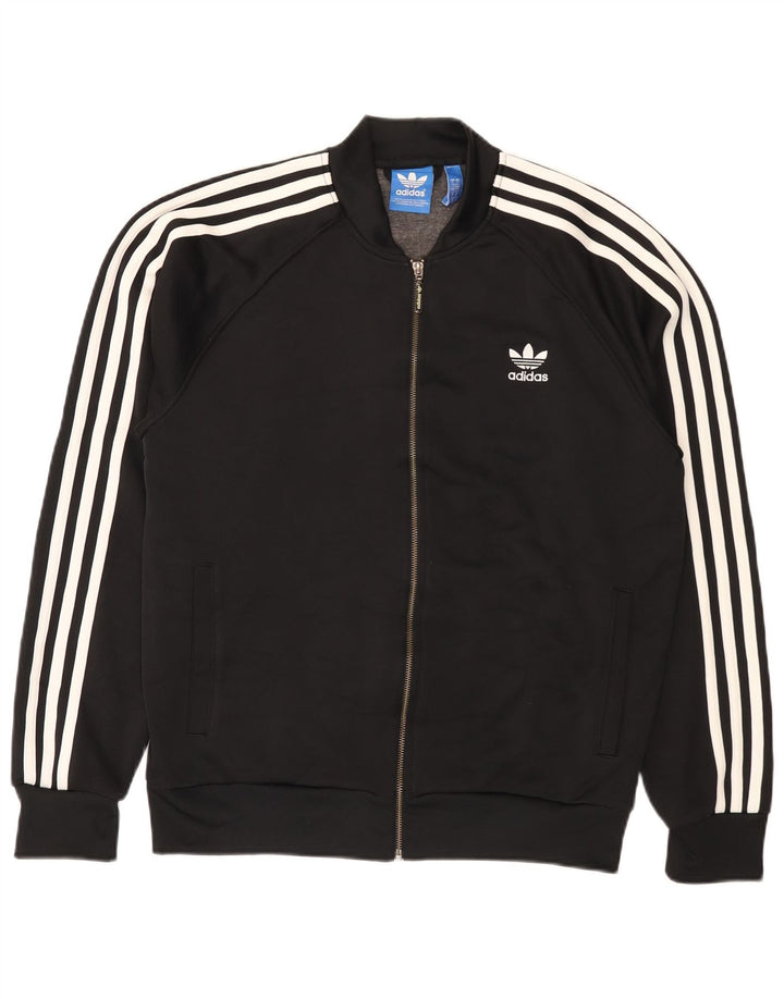 Adidas Veste de survêtement pour homme Large Noir Polyester
