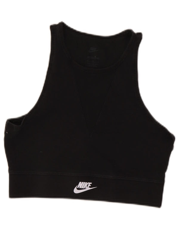 Top reggiseno da donna Nike UK 12 medio nero cotone