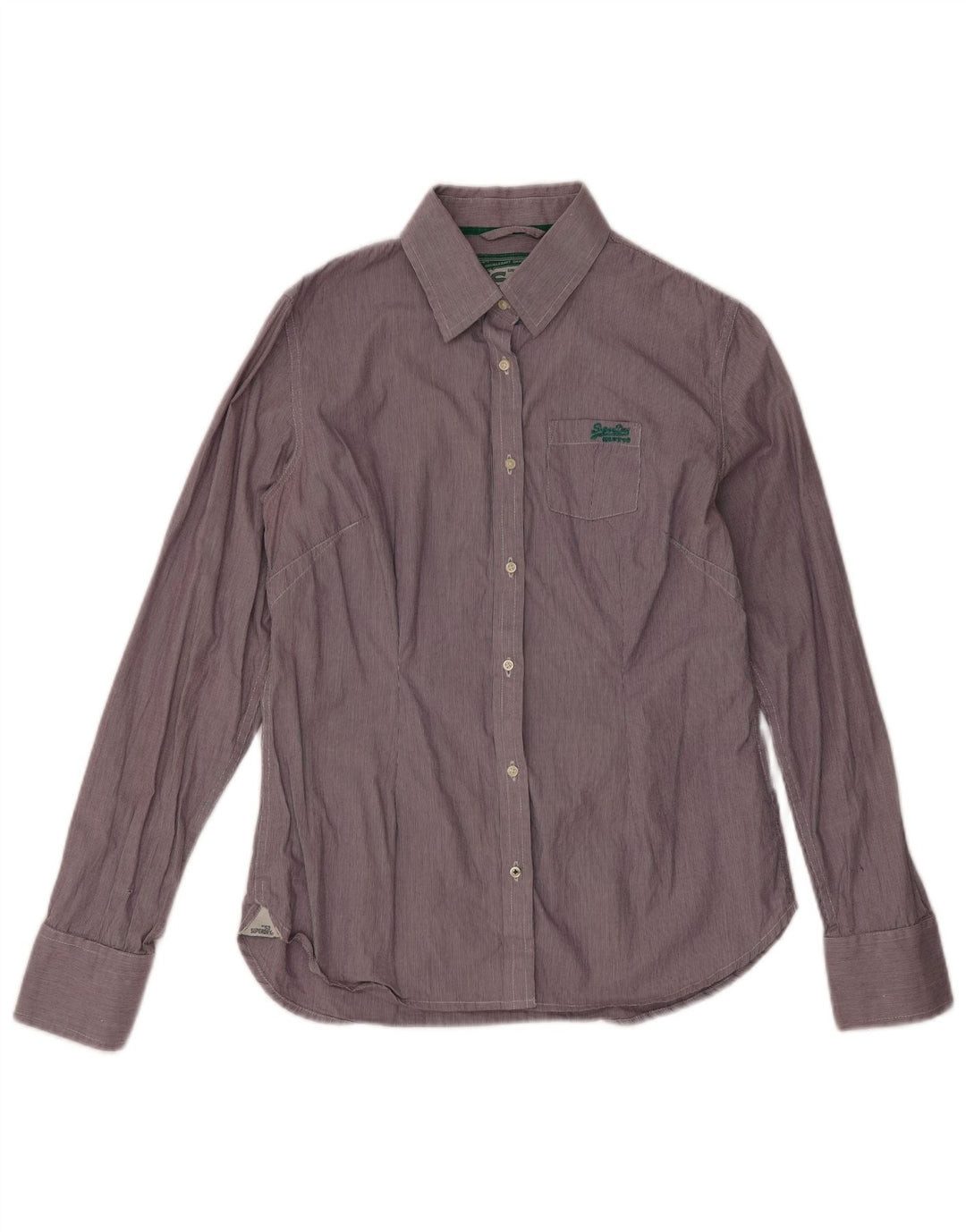 Superdry Chemise Homme Grand Carreau Violet Coton