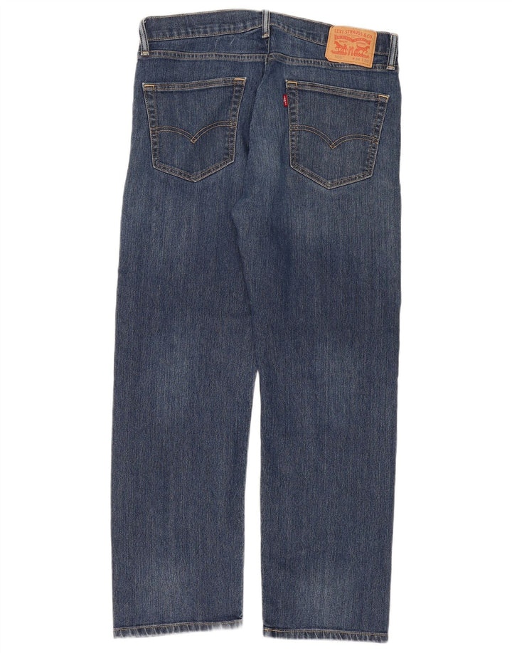 Levi's Mens 505 Straight Jeans W34 L30 Blue Cotton