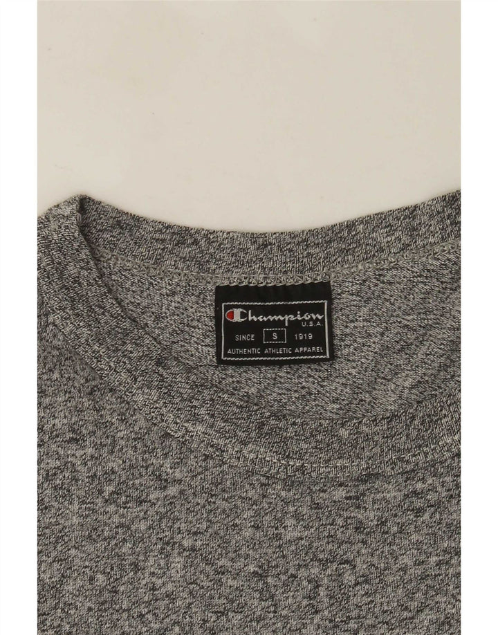 CHAMPION Grafisk T-shirt til mænd, lille, grå flækket