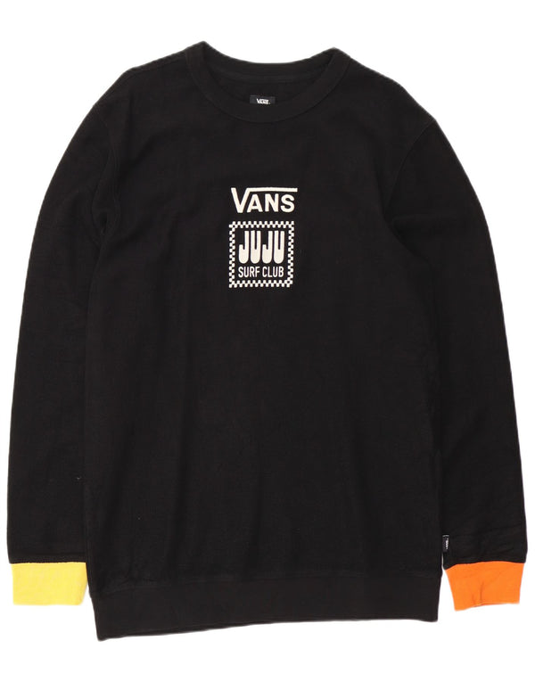 Vans Mens Graphic Sweatshirt Jumper Medium Black Cotton