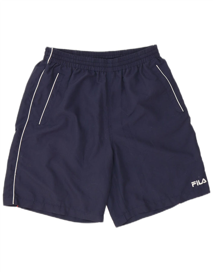 Fila Mens Sport Shorts Grande Poliéster Azul Marinho