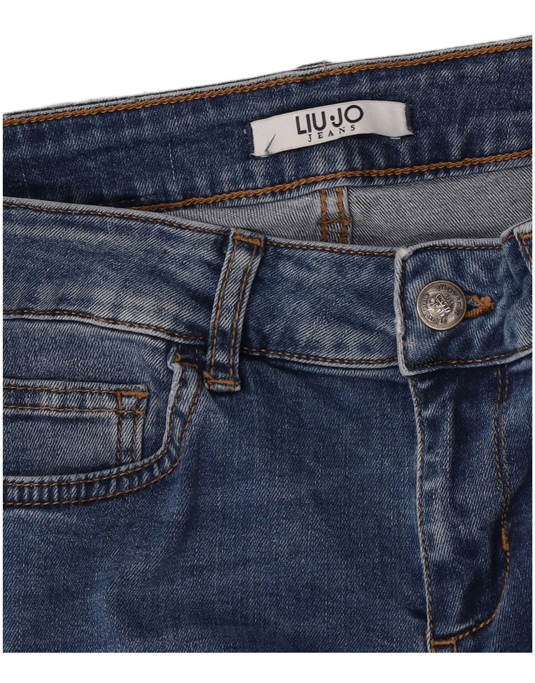 Jeans Cropped Donna Liu Jo W28 L25 Blu