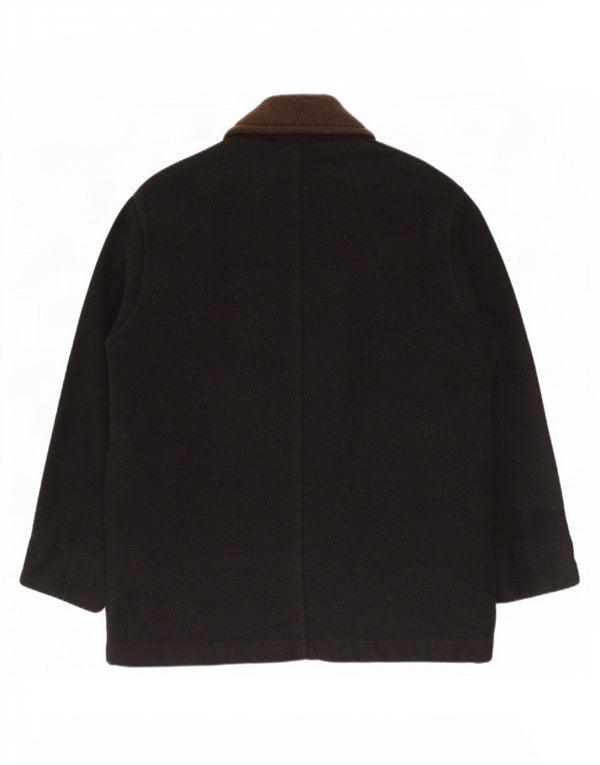 Cappotto da uomo Lemon UK 42 XL Lana nera