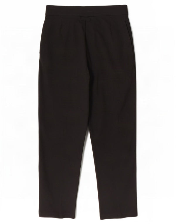 Pantaloni casual dritti da donna Marks & Spencer UK 12 medi W30 L28 neri