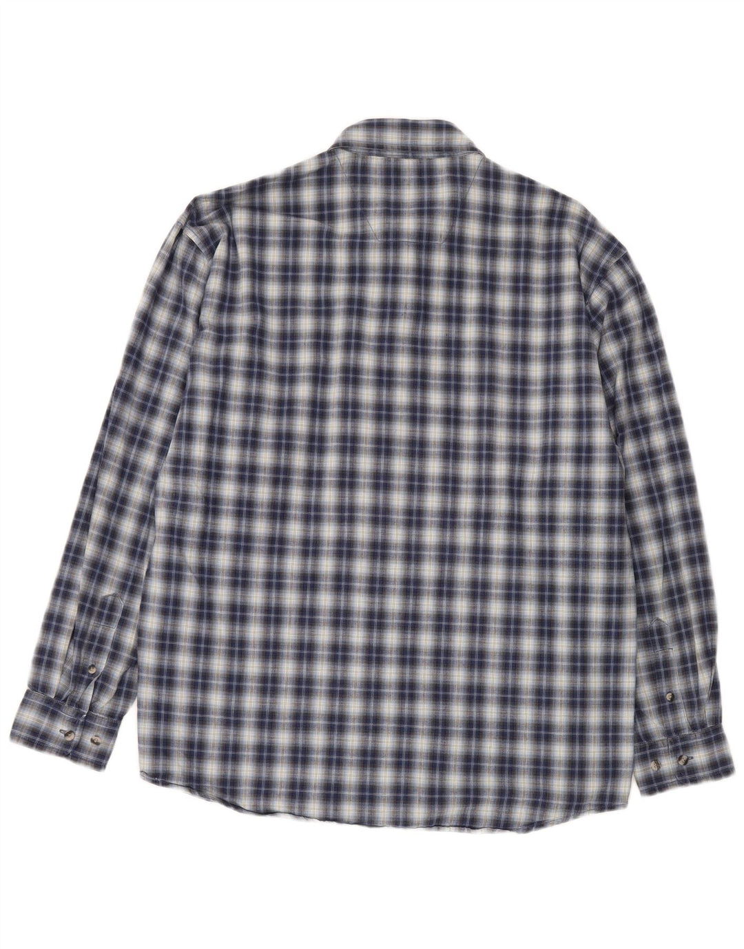 Wrangler Mens Shirt XL Blue Check Cotton