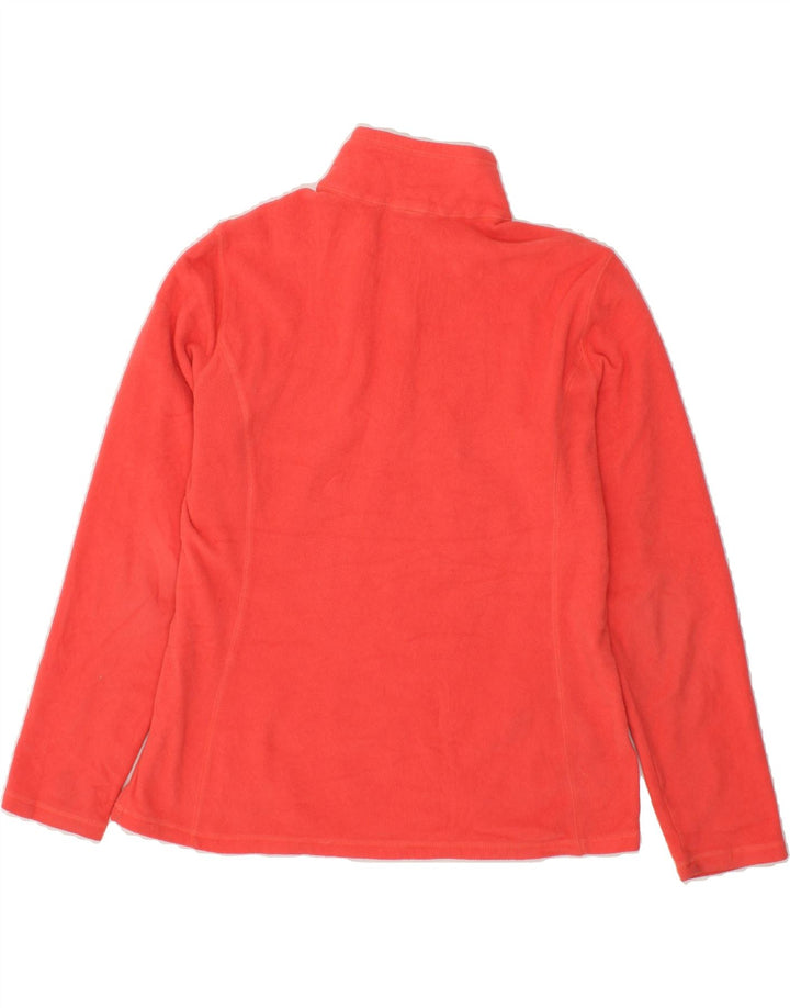 EDDIE BAUER Womens Zip Neck Fleece Jumper UK 14 Medium Red Vintage Eddie Bauer and Second-Hand Eddie Bauer from Messina Hembry 