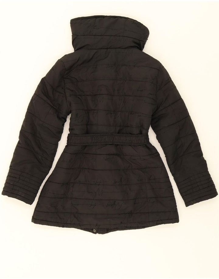 DESIGUAL Girls Padded Jacket 7-8 Years Black Vintage Desigual and Second-Hand Desigual from Messina Hembry 