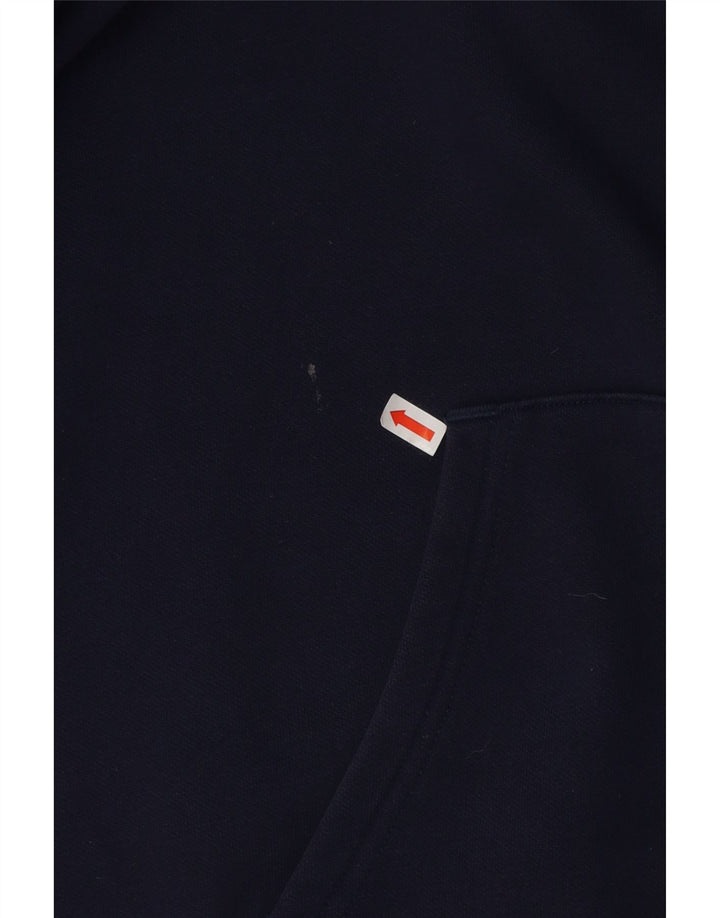 PUMA Mens Hoodie Jumper Medium Navy Blue Cotton