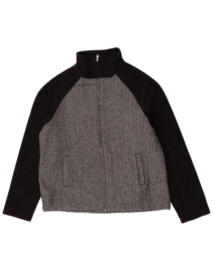 Champion Chaqueta Bomber para Mujer UK 40 XL Black Herringbone