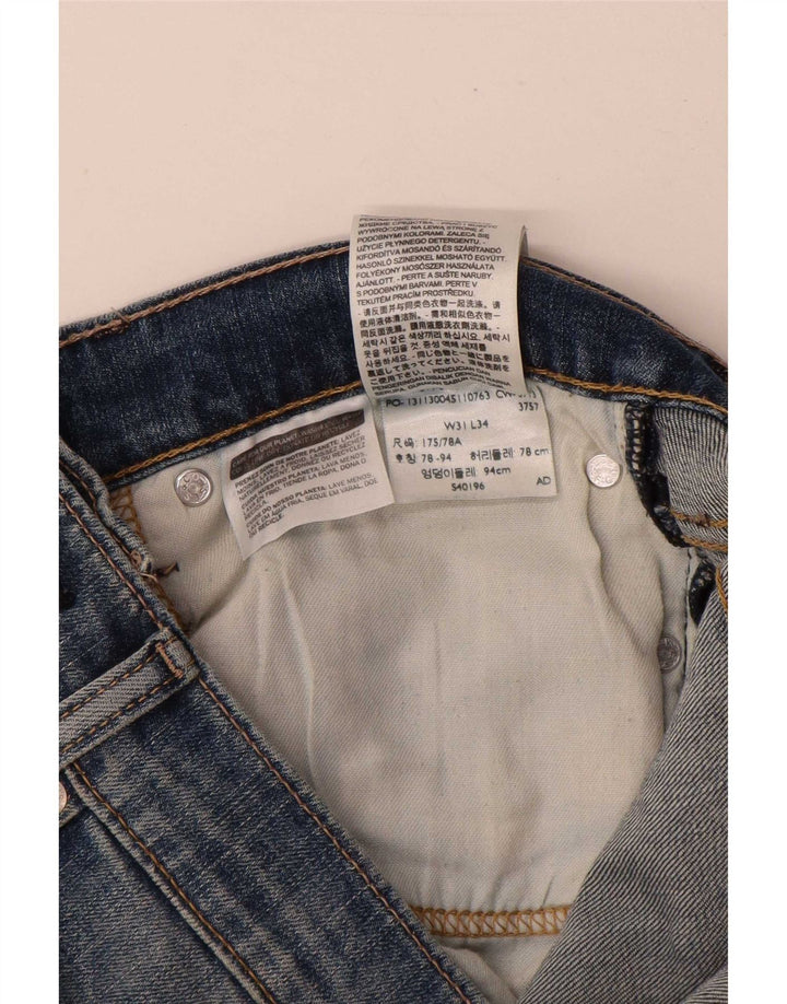 Levi's Uomo 511 Slim Jeans W31 L30 Cotone Blu