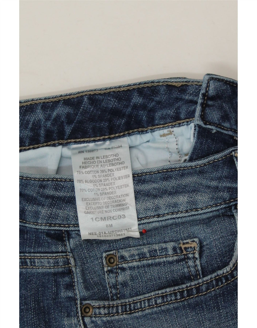 LEE Womens Regular Fit Mid Rise Capri Jeans US 8 Medium W30 L22 Blue Vintage Lee and Second-Hand Lee from Messina Hembry 
