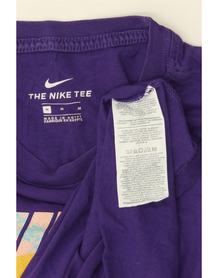 T-shirt grafica da uomo NIKE Top in cotone viola medio