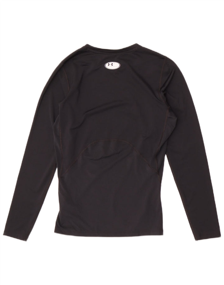 Under Armour Mens Heat Gear Top Long Sleeve Large Black Polyester