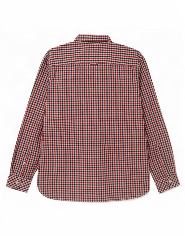 Camisa de corte clásico para hombre Joules Algodón a cuadros rojo grande