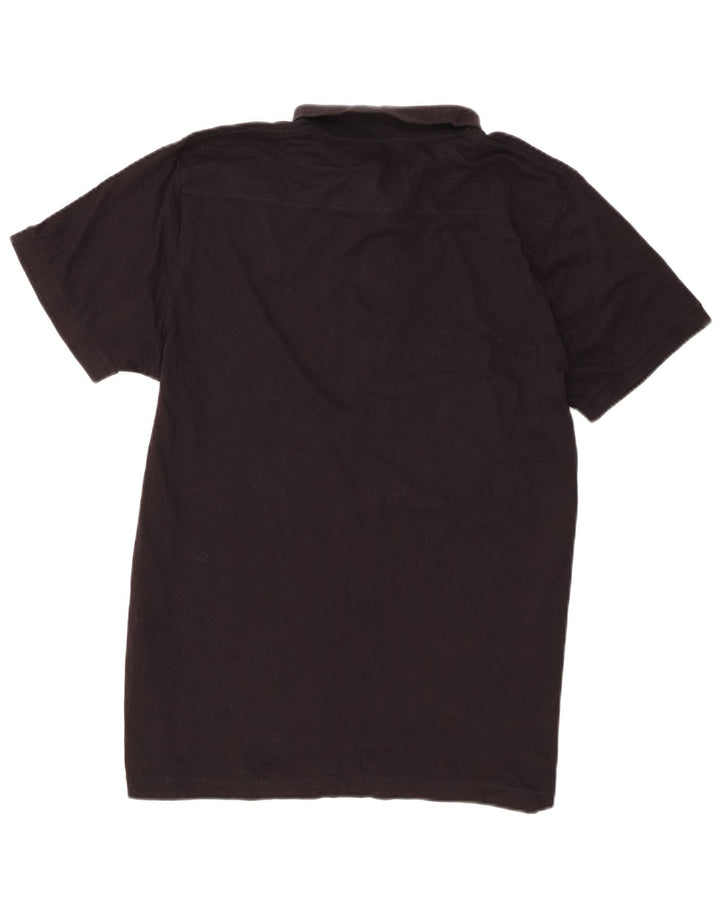 French Connection Mens Polo Shirt XL Black Cotton