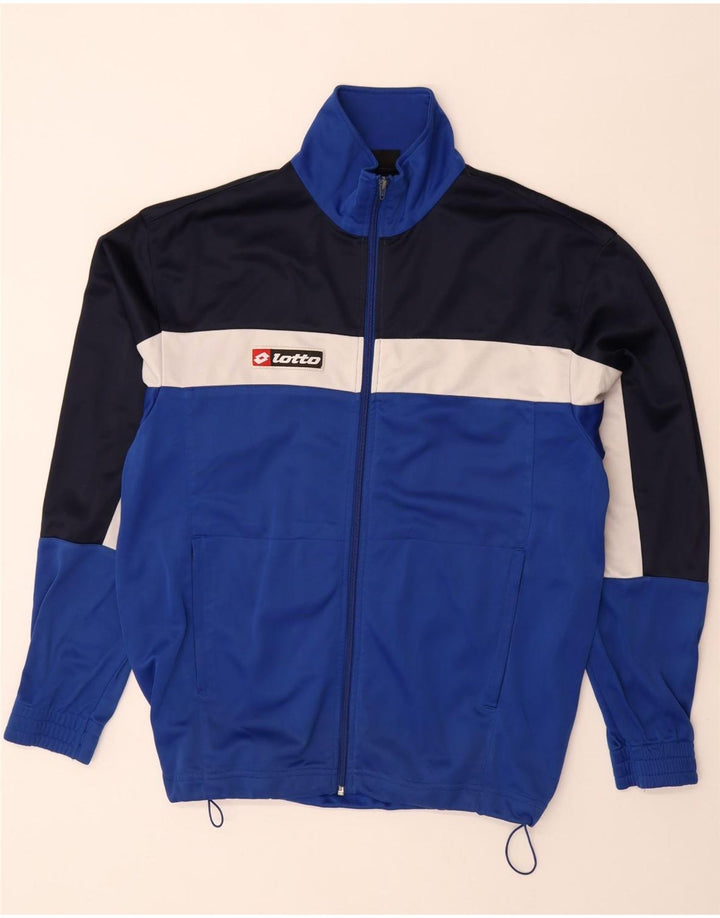 Giacca da tuta da uomo LOTTO XL Poliestere color block blu