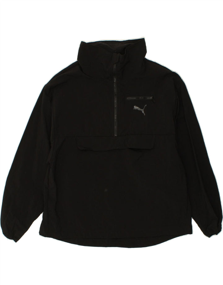 PUMA Womens Anorak Jacket UK 8 Small Black Nylon Vintage Puma and Second-Hand Puma from Messina Hembry 