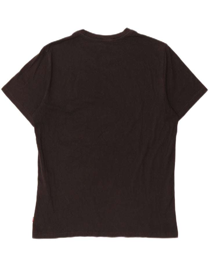 LEVI'S Mens T-Shirt Top Large Black Cotton Vintage Levi's and Second-Hand Levi's from Messina Hembry 