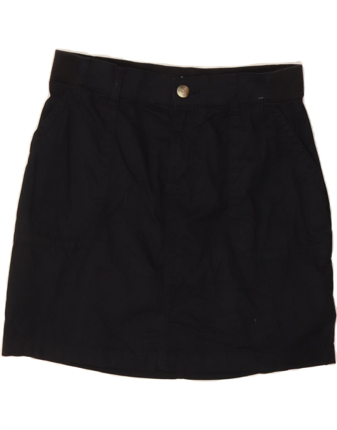 LEE Womens Mid Rise Regular Fit Mini Skirt US 6 Medium W30 Black Cotton Vintage Lee and Second-Hand Lee from Messina Hembry 
