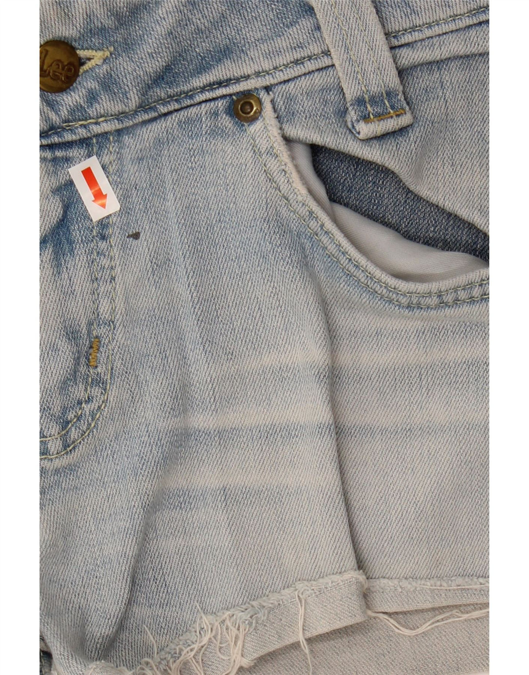 Lee Womens Denim Shorts W32 Large Blue