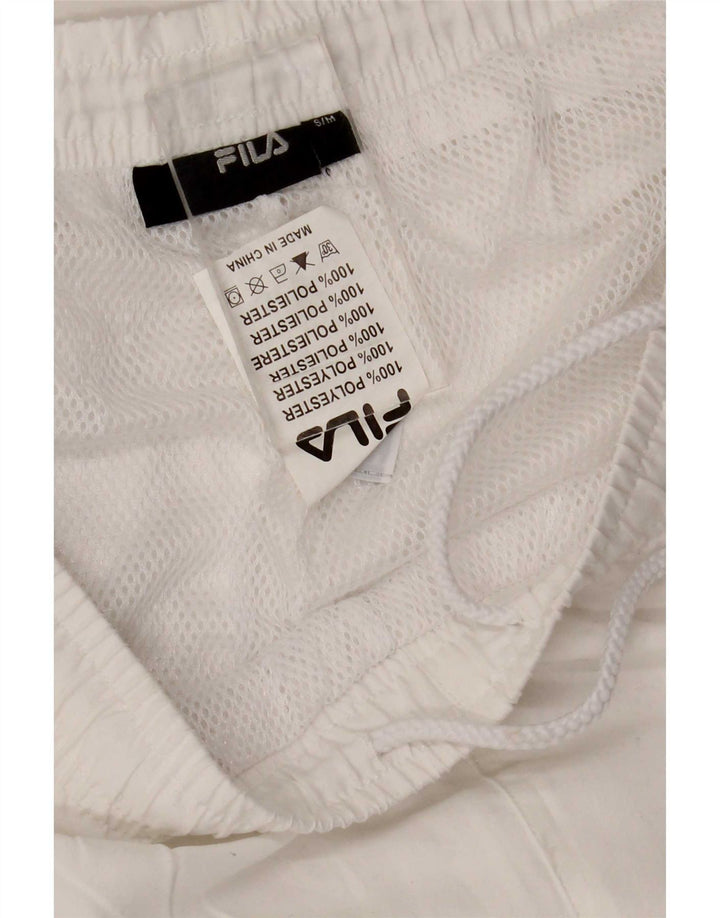 Fila Pantalon de survêtement pour femme UK 10 Small Blanc Polyester