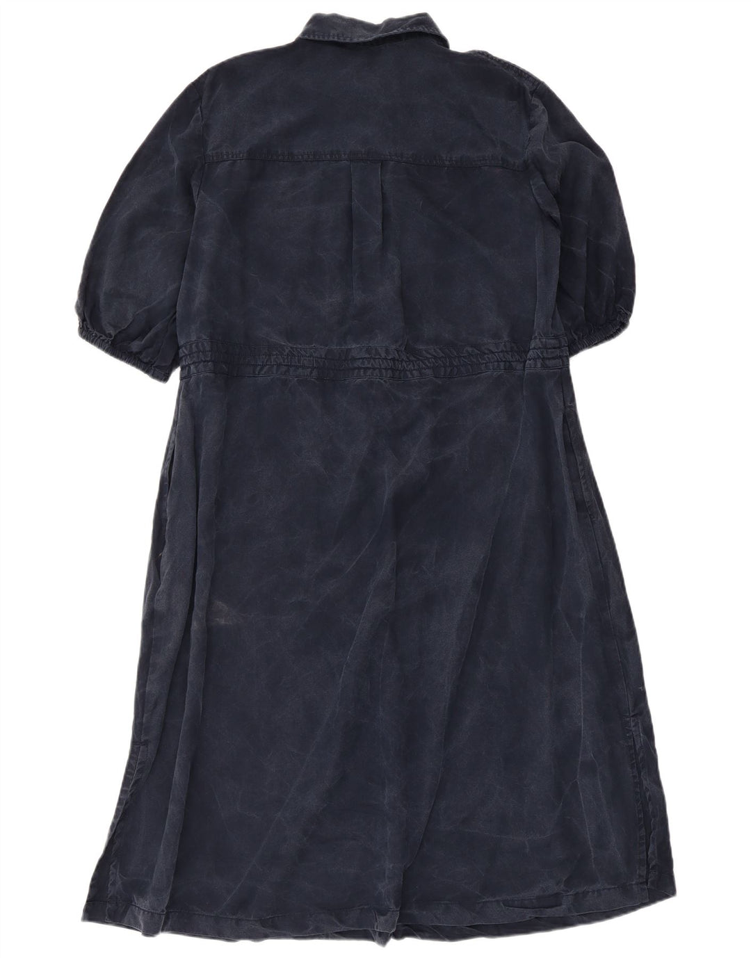 French Connection Womens Maxi Dress UK 14 Medium Navy Blue Lyocell