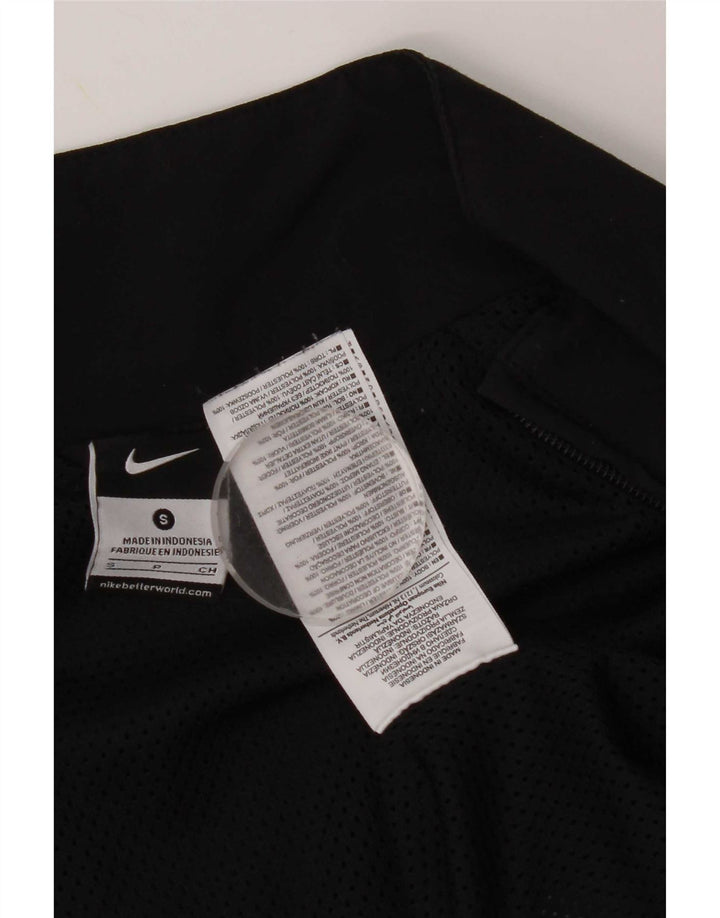 Jachetă de top pentru trening grafic Nike pentru bărbați, mică, neagră, din poliester