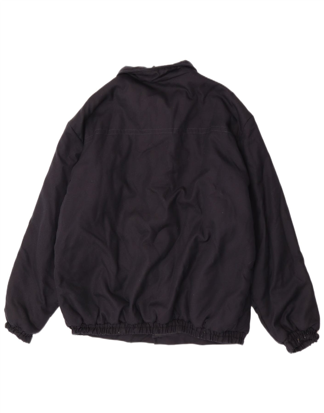 Vintage Mens Bomber Jacket UK 42 XL Navy Blue