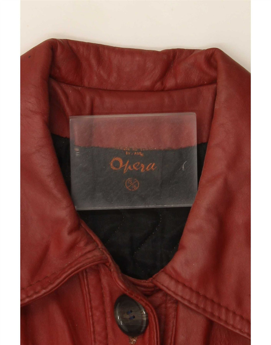 Cappotto in pelle da donna Opera UK 10 piccolo bordeaux classico