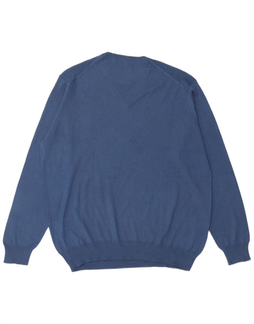 Carrera Mens V-Neck Jumper Sweater 2XL Blue Wool