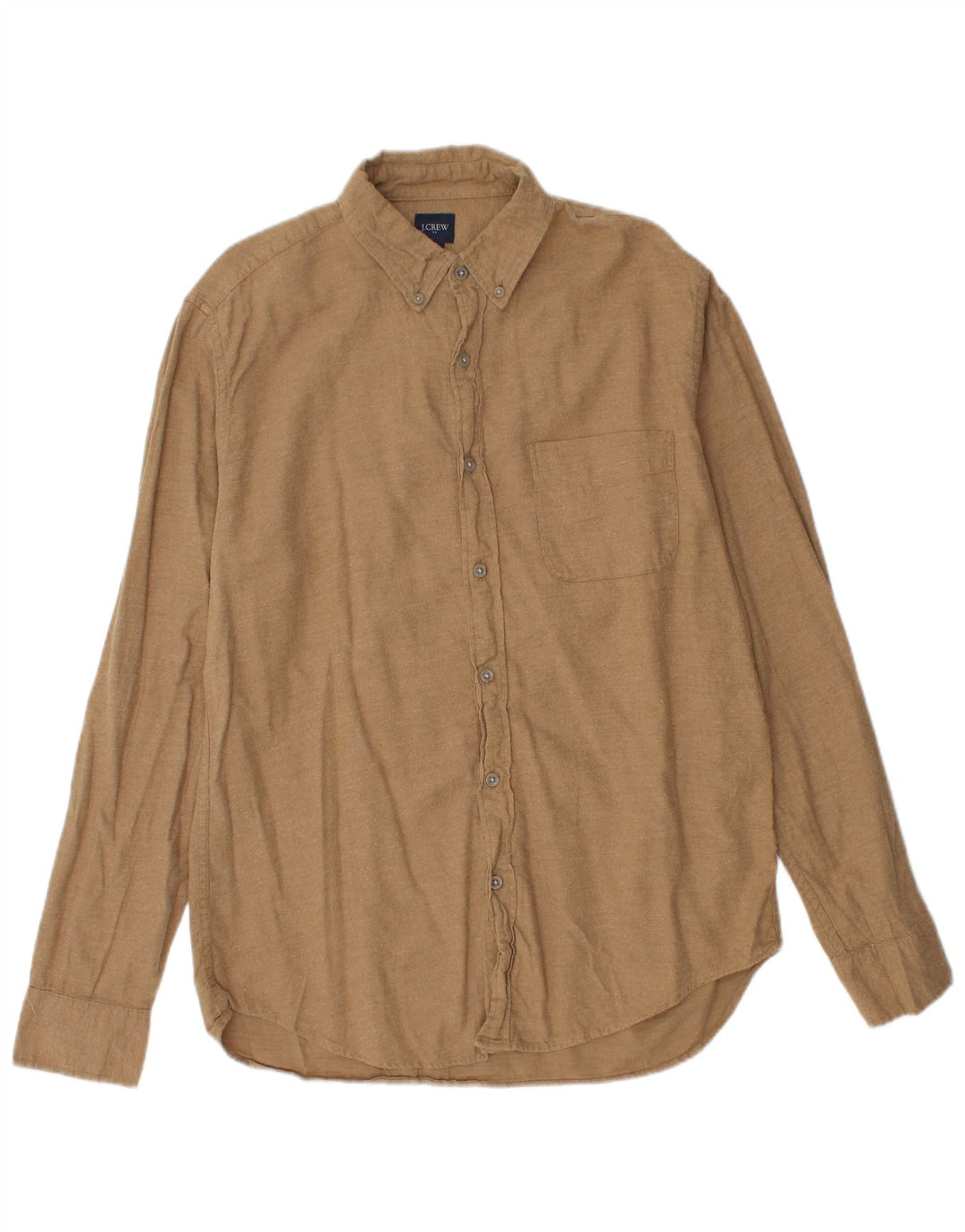 J. CREW Ανδρικό Φανελένιο Πουκάμισο Μεσαίο Βαμβακερό Μπεζ