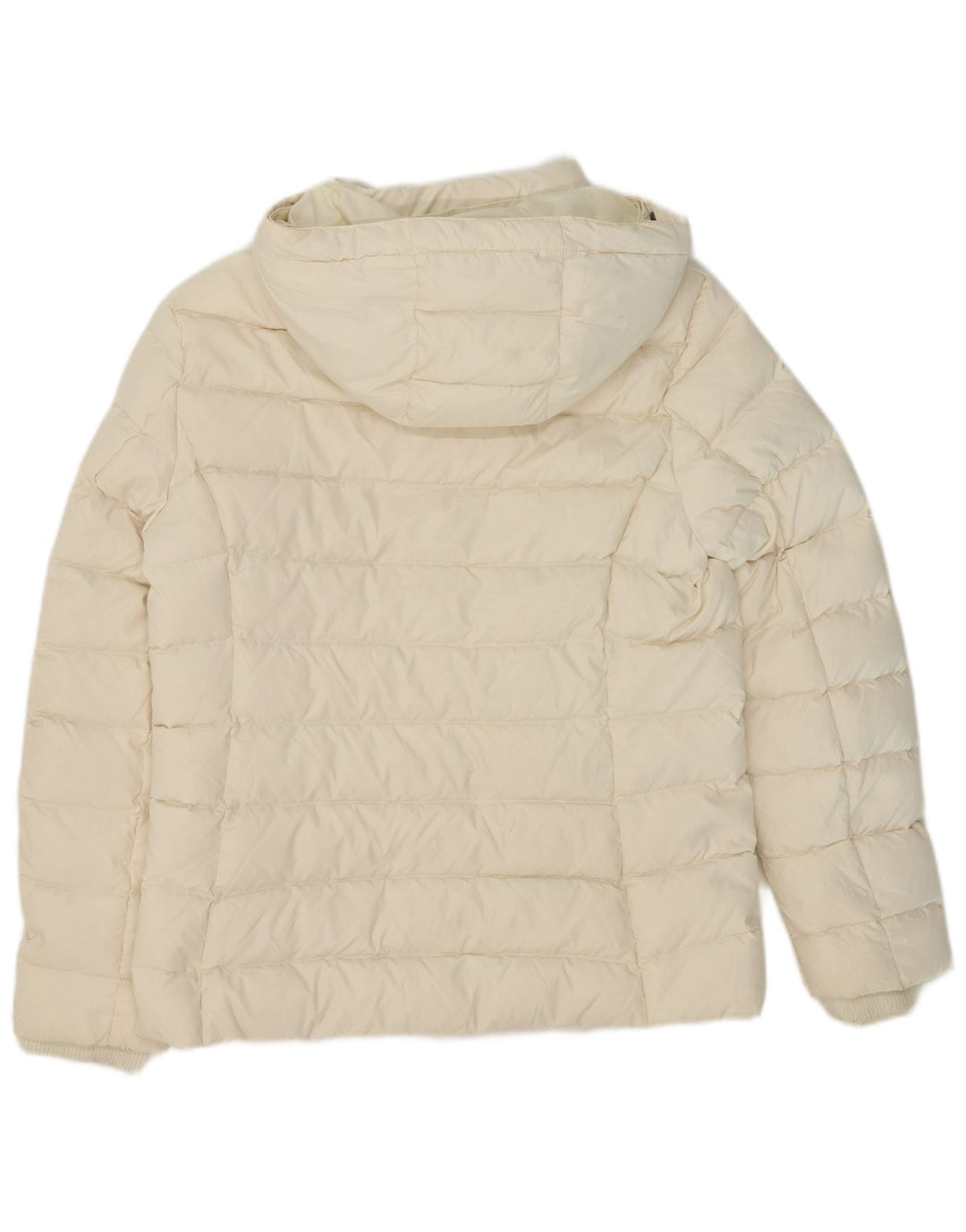 Tommy Hilfiger Womens Hooded Padded Jacket UK 18 XL White Polyester