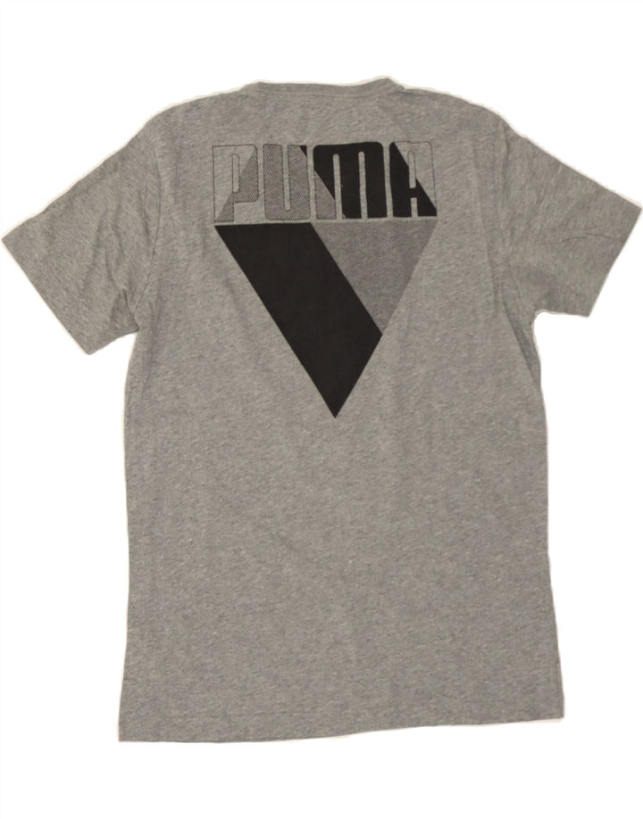 PUMA Mens Graphic T-Shirt Top Small Grey Cotton Vintage Puma and Second-Hand Puma from Messina Hembry 